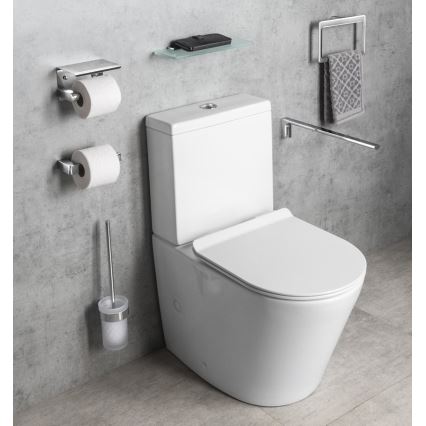 Gedy - Wandhouder voor handdoeken PIRENEI 15x23 cm glanzend chroom