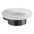 Gedy - Wandzeepbakje PIRENEI melkglas/metallic grijs
