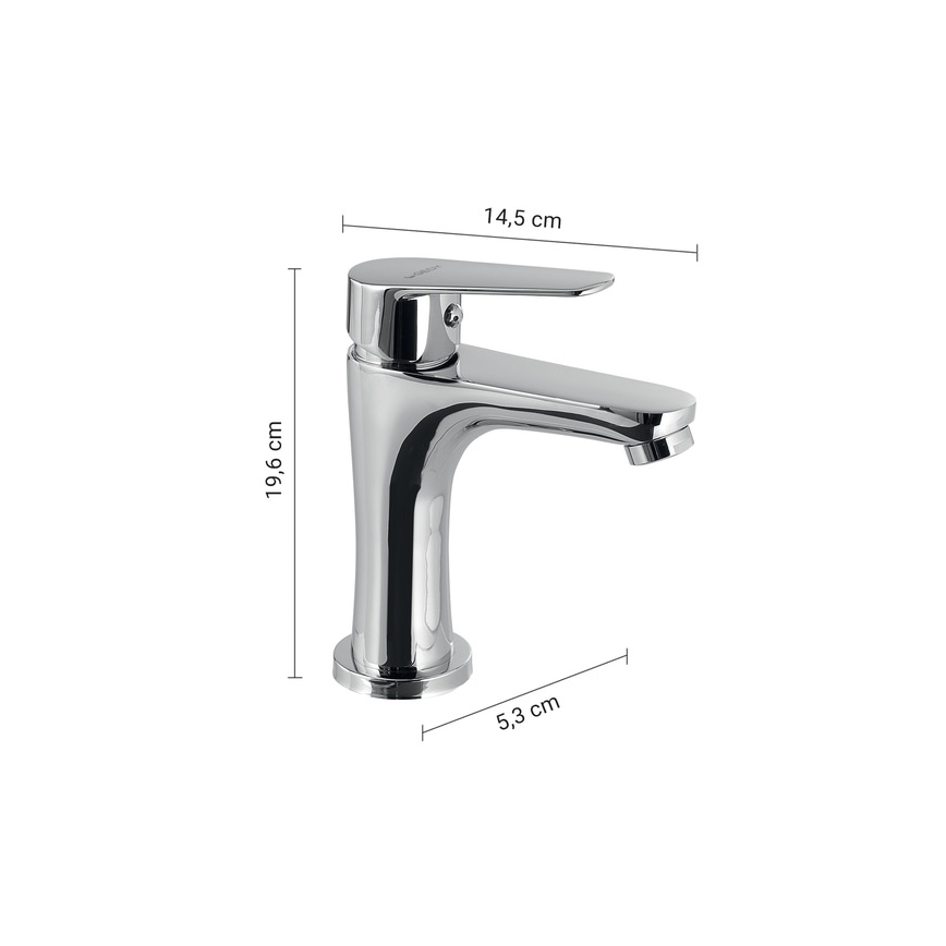 Gedy - Wastafelkraan COMO 19,6 cm glanzend chroom