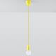 Gele Hanglamp DIEGO 1x E27 / 60W / 230V