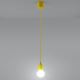 Gele Hanglamp DIEGO 1x E27 / 60W / 230V