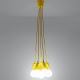 Gele lampen aan koord DIEGO 5x E27 / 60W / 230V