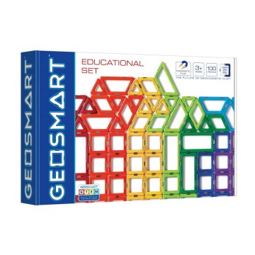 GeoSmart - Kit de construction magnétique 100 pce