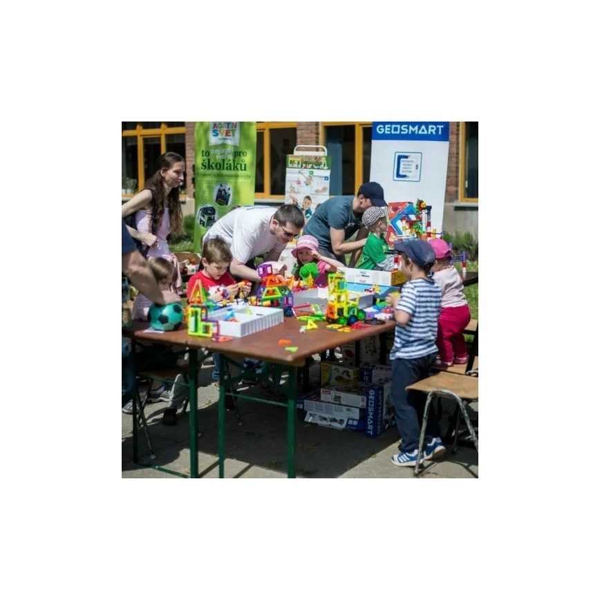GeoSmart - Kit de construction magnétique 100 pce