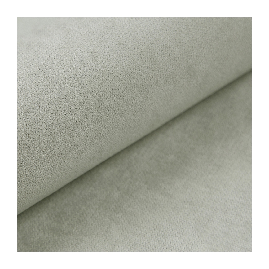 Gestoffeerd bed ISABEL 180x200 met verenmatras en opbergruimte, lichtgrijs