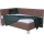 Gestoffeerd bed MARIA PETITE 120x200 cm met opbergruimte, zonder matras, bruin