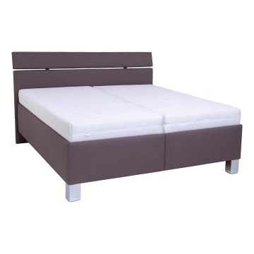 Gestoffeerd bed met een opslagruimte zonder matras ALIS 180x200 cm bruin
