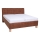Gestoffeerd bed met matras en opslagruimte VIOLET 160x200 cm cognac bruin