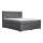 Gestoffeerd bed met opbergruimte en matrassen met topper NEW BOLERO 160x200 cm grijs