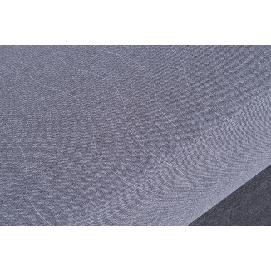 Gestoffeerd bed met opbergruimte JACOB XL, draagvermogen 130 kg, 90x200 cm, grijs