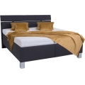 Gestoffeerd bed met opbergruimte zonder matras ALIS 180x200 cm antraciet