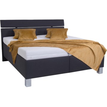 Gestoffeerd bed met opbergruimte zonder matras ALIS 180x200 cm antraciet