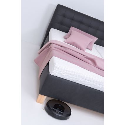 Gestoffeerd bed VIOLET 160x200 cm met matras en opbergruimte, antraciet