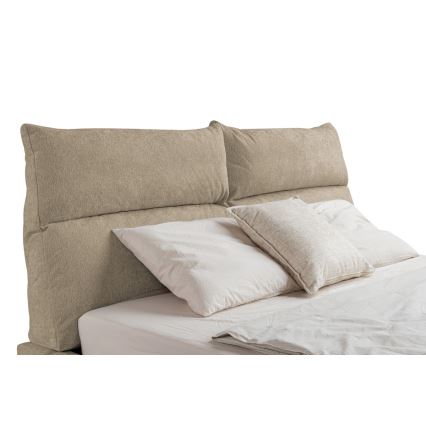 Gestoffeerd bed zonder matras BASIL 160x200 cm beige