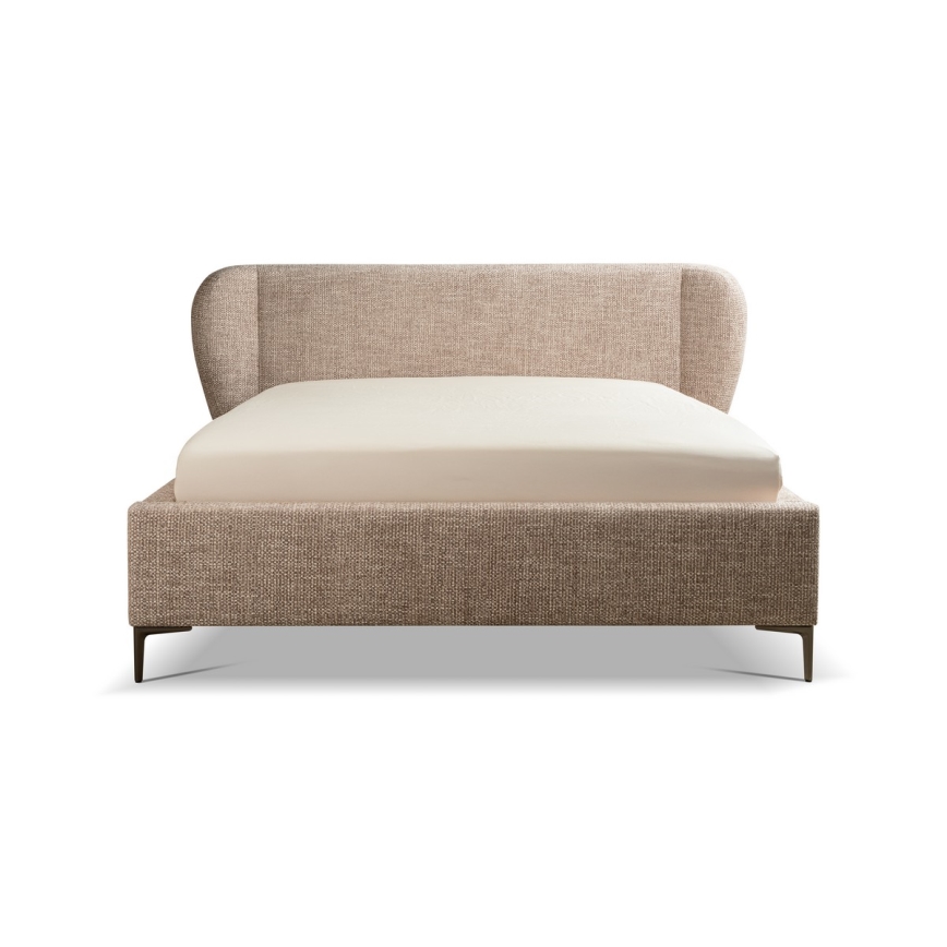 Gestoffeerd bed zonder matras DALIA 160x200 cm grijs