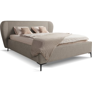 Gestoffeerd bed zonder matras DALIA 180x200 cm grijs