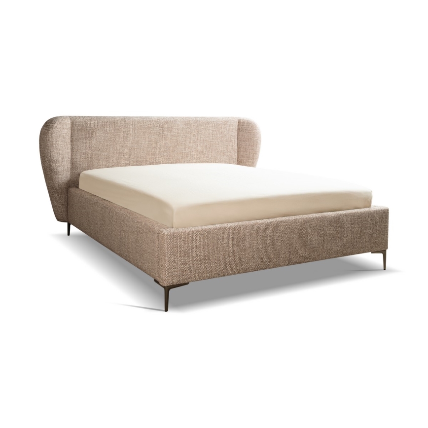 Gestoffeerd bed zonder matras DALIA 180x200 cm grijs