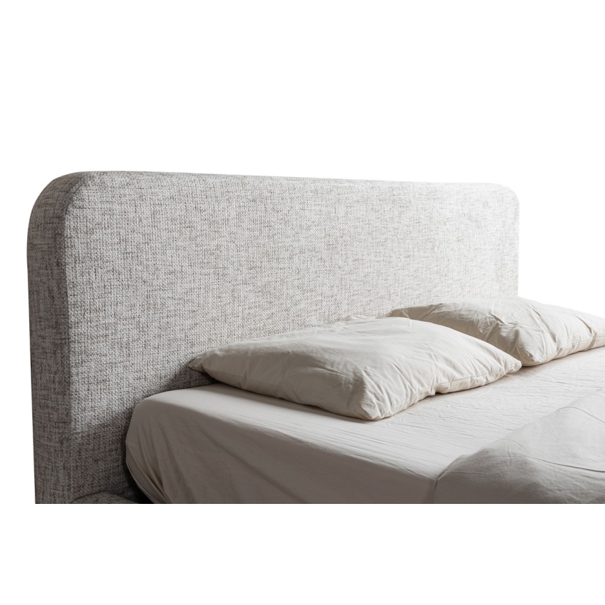 Gestoffeerd bed zonder matras LAJLA 160x200 cm beige