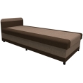 Gestoffeerd eenpersoonsbed met opbergruimte TALI 80x202 bruin/beige
