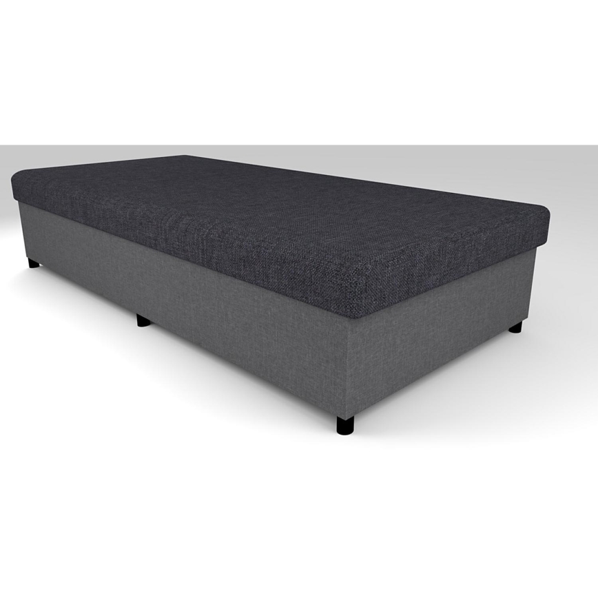 Gestoffeerde dagbed met een opslagruimte CORY 80x200 grijs
