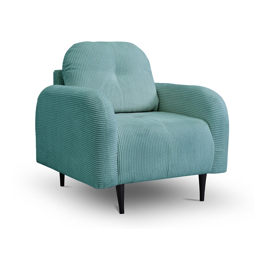 Gestoffeerde stoel CLOUDY turquoise