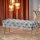 Gewatteerde bank ATHENA 40x100 cm grijs/goud