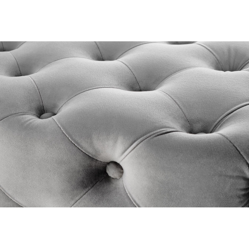 Gewatteerde bank ATHENA 40x100 cm grijs/goud