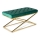 Gewatteerde bank SALIBA 50x97 cm goud/groen