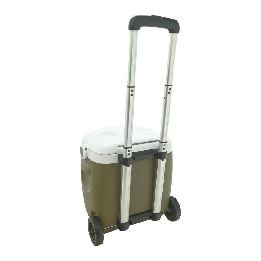 Glacière sur roulettes 16 L verte
