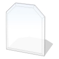 Glas onder de open haard 1200x1000x8 mm
