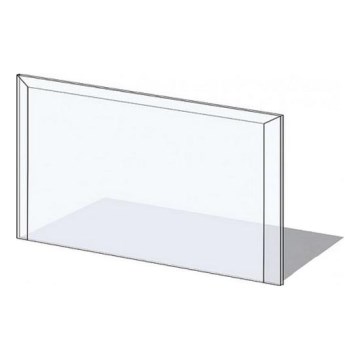 Glasplaat voor kachel 1000x550x6 mm rechthoek