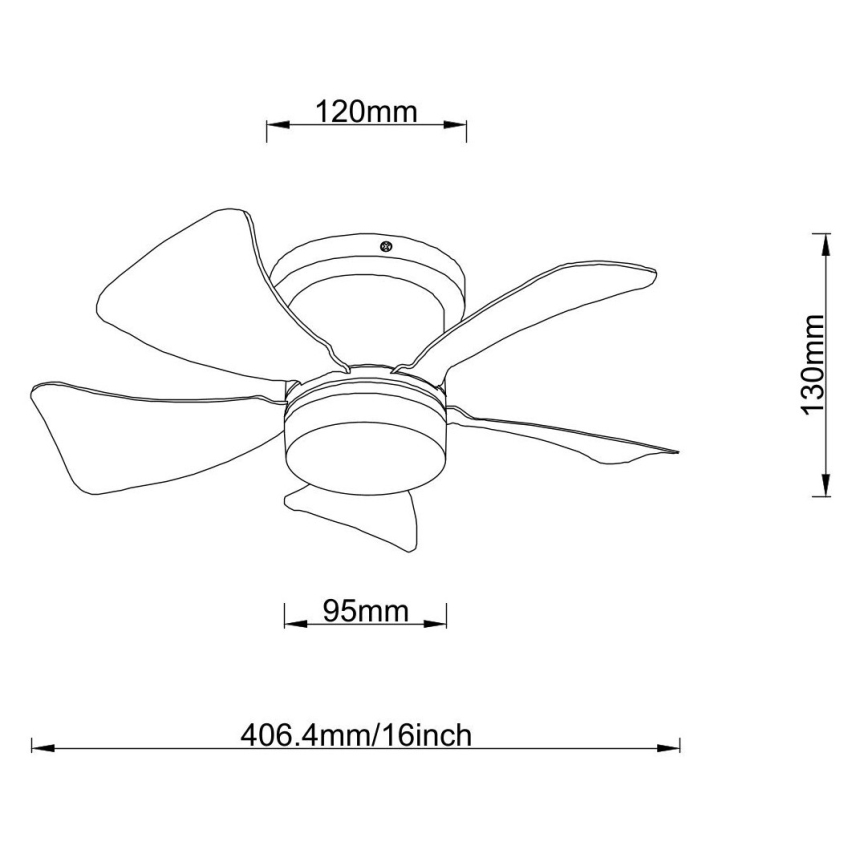 Globo - LED dimbare plafondventilator LED/10W/230V 3000-6500K grijs + afstandsbediening