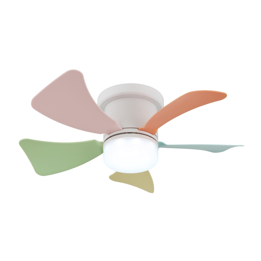 Globo - Dimbare LED-plafondventilator LED/10W/230V 3000-6500K meerkleurig + afstandsbediening