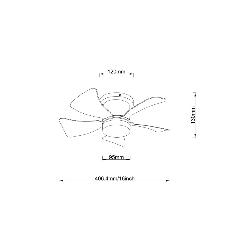 Globo - Dimbare LED-plafondventilator LED/10W/230V 3000-6500K meerkleurig + afstandsbediening