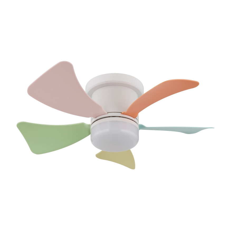 Globo - Ventilateur de plafond LED dimmable LED/10W/230V 3000-6500K multicolore + télécommande