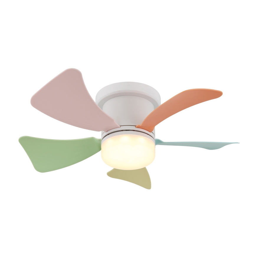Globo - Ventilateur de plafond LED dimmable LED/10W/230V 3000-6500K multicolore + télécommande