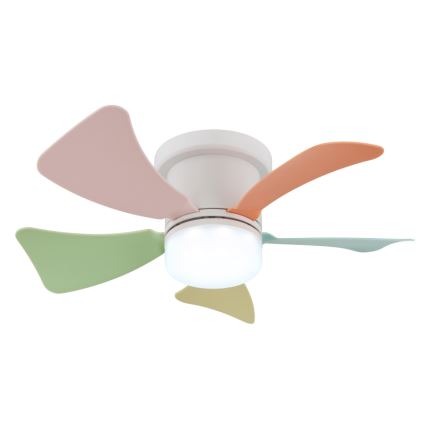 Globo - Ventilateur de plafond LED dimmable LED/10W/230V 3000-6500K multicolore + télécommande