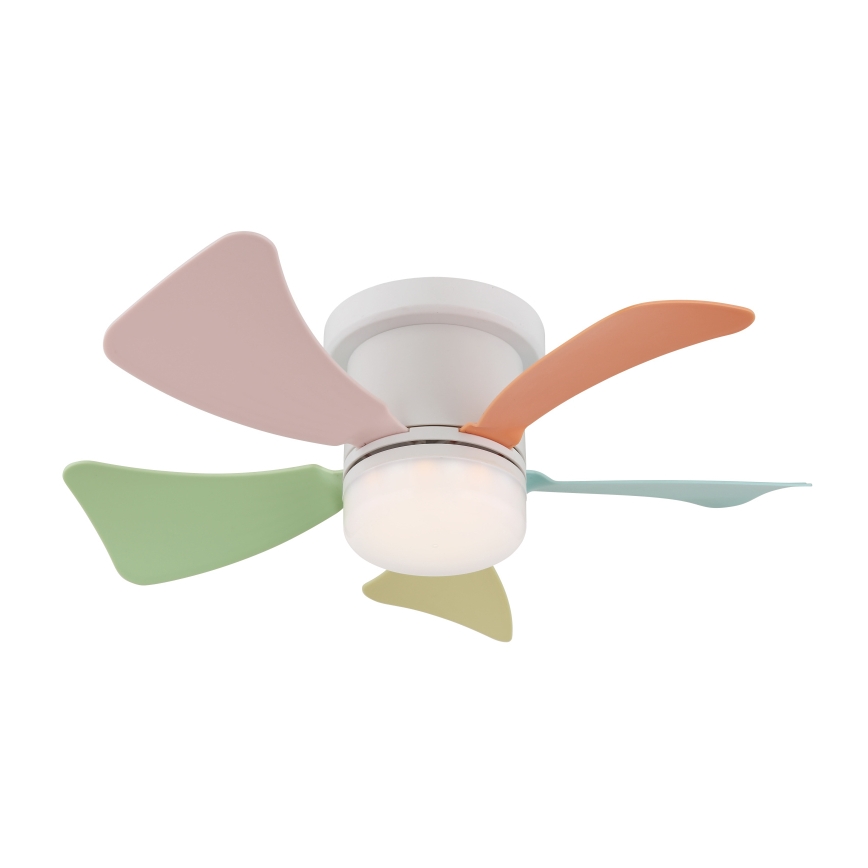 Globo - Ventilateur de plafond LED dimmable LED/10W/230V 3000-6500K multicolore + télécommande