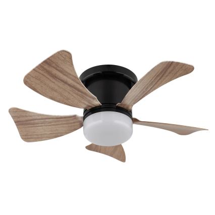 Globo - LED dimbare plafondventilator LED/10W/230V 3000-6500K bruin + afstandsbediening