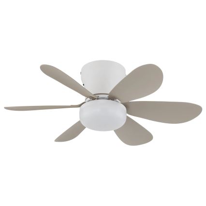 Globo - Dimbare LED-plafondventilator LED/5W/230V 2700-6500K beige + afstandsbediening