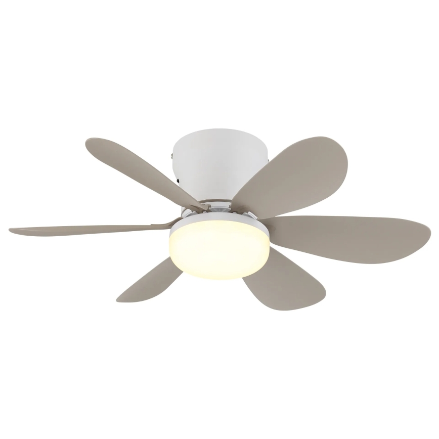 Globo - Ventilateur de plafond LED dimmable LED/5W/230V 2700-6500K beige + télécommande