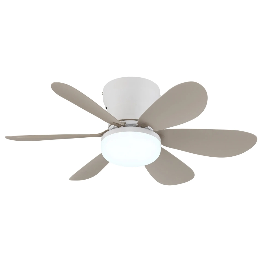Globo - Ventilateur de plafond LED dimmable LED/5W/230V 2700-6500K beige + télécommande