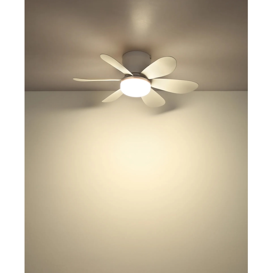 Globo - Dimbare LED-plafondventilator LED/5W/230V 2700-6500K wit + afstandsbediening