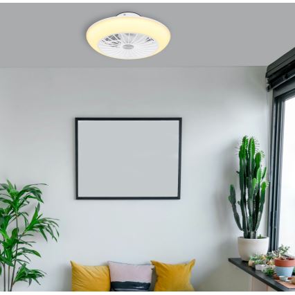 Globo 03632W - LED Plafondlamp met een ventilator LAFEE LED/18W/230V