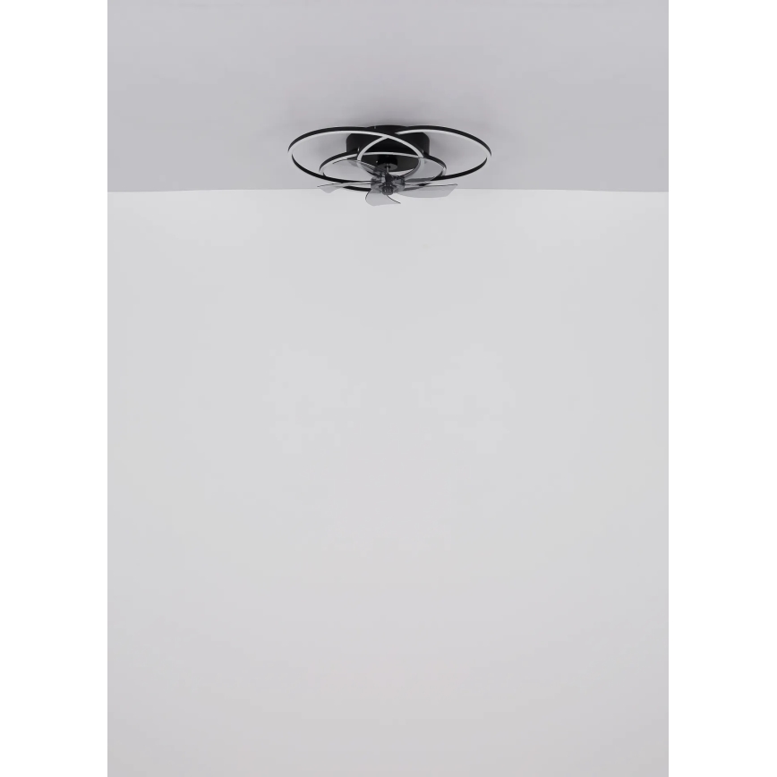 Globo - Dimbare LED-plafondventilator LED/40W/230V 3000-6500K zwart + afstandsbediening