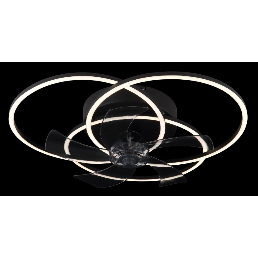 Globo - Dimbare LED-plafondventilator LED/40W/230V 3000-6500K zwart + afstandsbediening