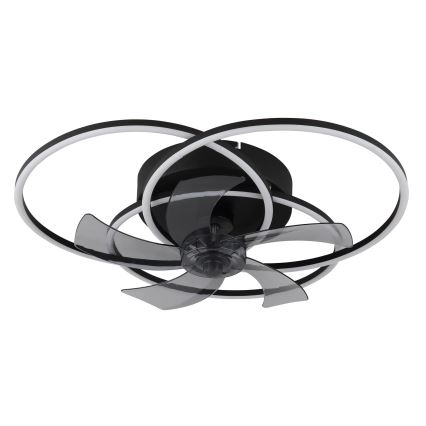 Globo - Dimbare LED-plafondventilator LED/40W/230V 3000-6500K zwart + afstandsbediening