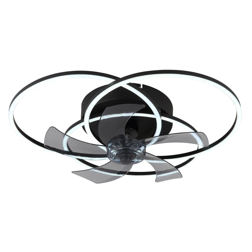 Globo - Dimbare LED-plafondventilator LED/40W/230V 3000-6500K zwart + afstandsbediening