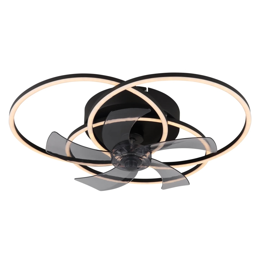 Globo - Dimbare LED-plafondventilator LED/40W/230V 3000-6500K zwart + afstandsbediening