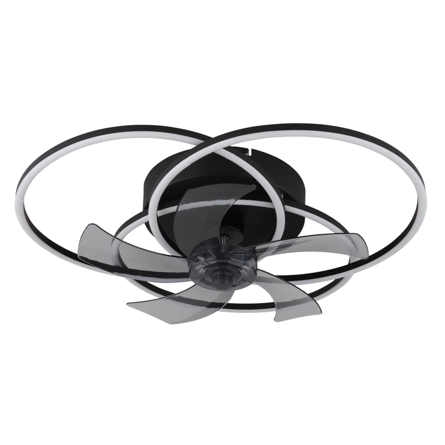 Globo - Ventilateur de plafond LED dimmable 40W/230V (3000–6500K), noir + télécommande